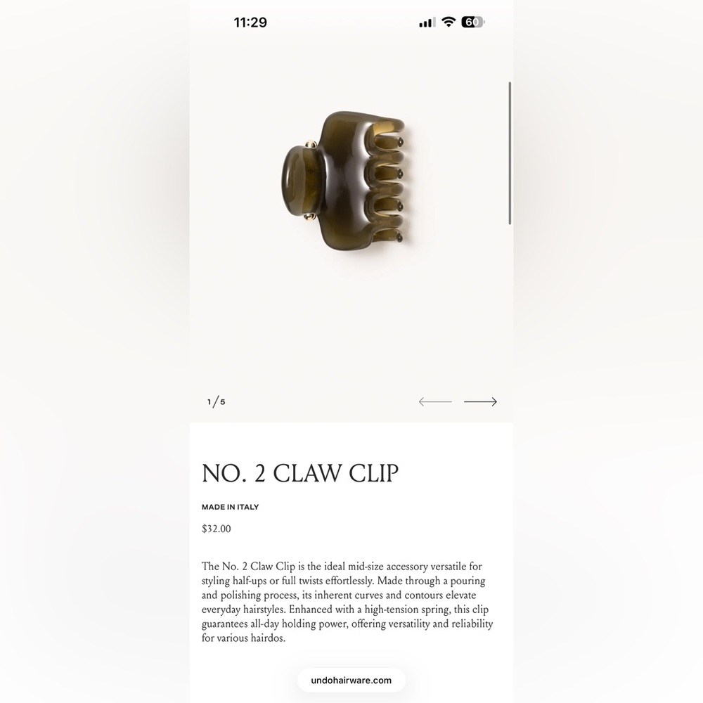 No. 2 Claw Clip